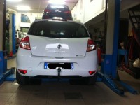Gancio traino ELLEBI estraibile montato su Renault Clio