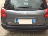 Gancio traino estraibile Ellebi montato su Peugeot 207 SW