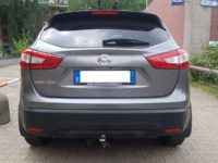 Installazione gancio Brink Ellebi estraibile orizzontale BMA montato su NISSAN QASHQAI