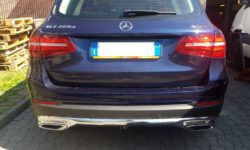 Installazione gancio estraibile verticale Westfalia montato su Mercedes GLC