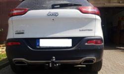 Installazione gancio estraibile orizzontale ARAGON su JEEP CHEROKEE