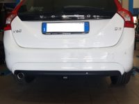 Gancio traino estraibile BMA Brink Ellebi montato su Volvo V60