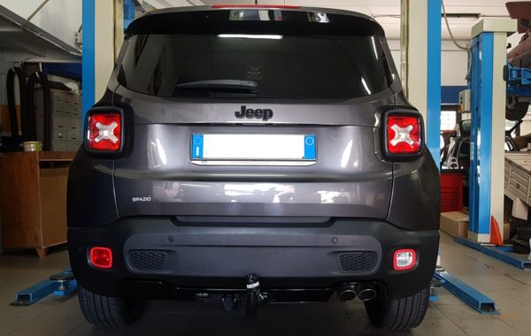 Installazione gancio estraibile verticale BMU BRINK ELLEBI su JEEP RENEGADE