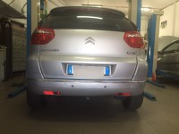 Gancio traino estraibile Ellebi montato su Citroen C4 Picasso