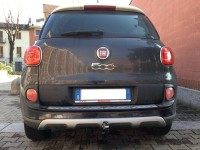 Gancio traino estraibile Ellebi montato su Fiat 500L