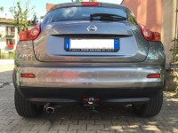 Gancio traino estraibile Ellebi montato su Nissan Juke