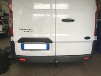 Gancio traino estraibile  Brink Ellebi montato su Ford Transit Custom