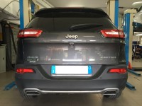 Gancio traino estraibile Brink Ellebi montato su Jeep Cherokee