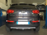 Gancio traino estraibile Brink Ellebi montato su Kia Sportage