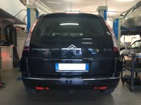 Gancio traino estraibile Brink Ellebi montato su Citroen C4 Gran Picasso