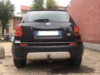 Gancio traino estraibile Brink Ellebi montato su Fiat Sedici