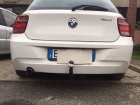 Gancio traino estraibile montato su BMW116 D