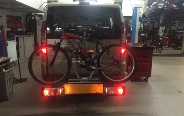 Gancio traino Ellebi con porta bici