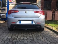 Gancio traino Brink Ellebi estraibile montato su Alfa Giulietta