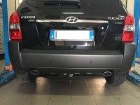 Gancio traino estraibile Ellebi montato su Hyundai Tucson