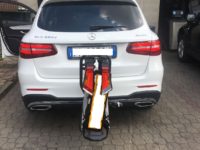 Gancio traino estraibile verticale Westfalia montato su Mercedes GLC