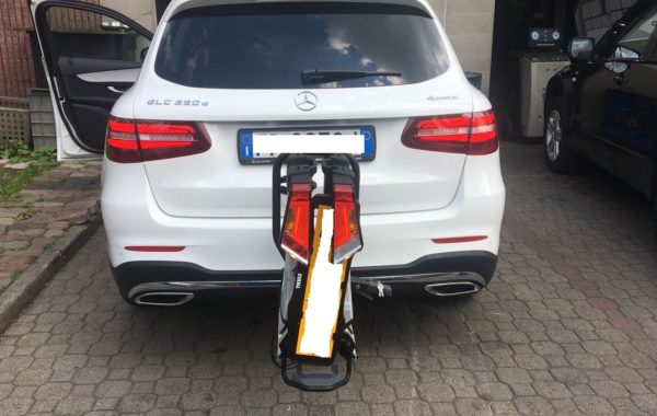 Gancio traino estraibile verticale Westfalia montato su Mercedes GLC