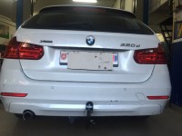 Gancio traino estraibile Ellebi montato su BMW 320 XDrive
