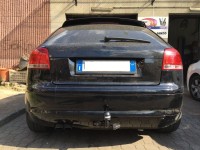 Gancio traino estraibile Ellebi montato su Audi A3