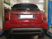 Gancio traino estraibile verticale BMU Brink Ellebi montato su Fiat 500 X