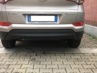 Gancio traino estraibile Brink Ellebi montato su Hunday Tucson