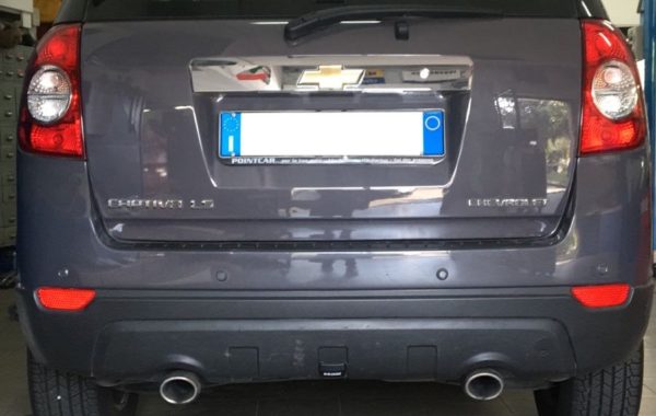 Gancio traino estraibile Brink Ellebi montato su Chevrolet Captiva