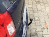 Gancio traino estraibile Brink Ellebi montato su Dacia Logan