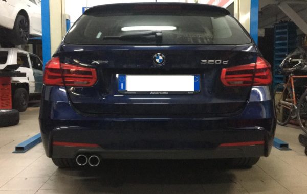 Gancio traino estraibile Verticale Westfalia montato su BMW 320 D M SPORT
