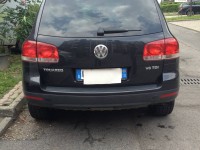 Gancio traino estraibile Ellebi montato su Volkswagen Touareg